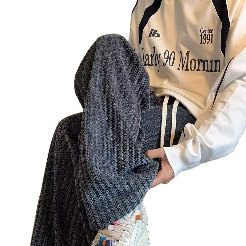 Loose Straight-leg Pants Men's Wide-leg