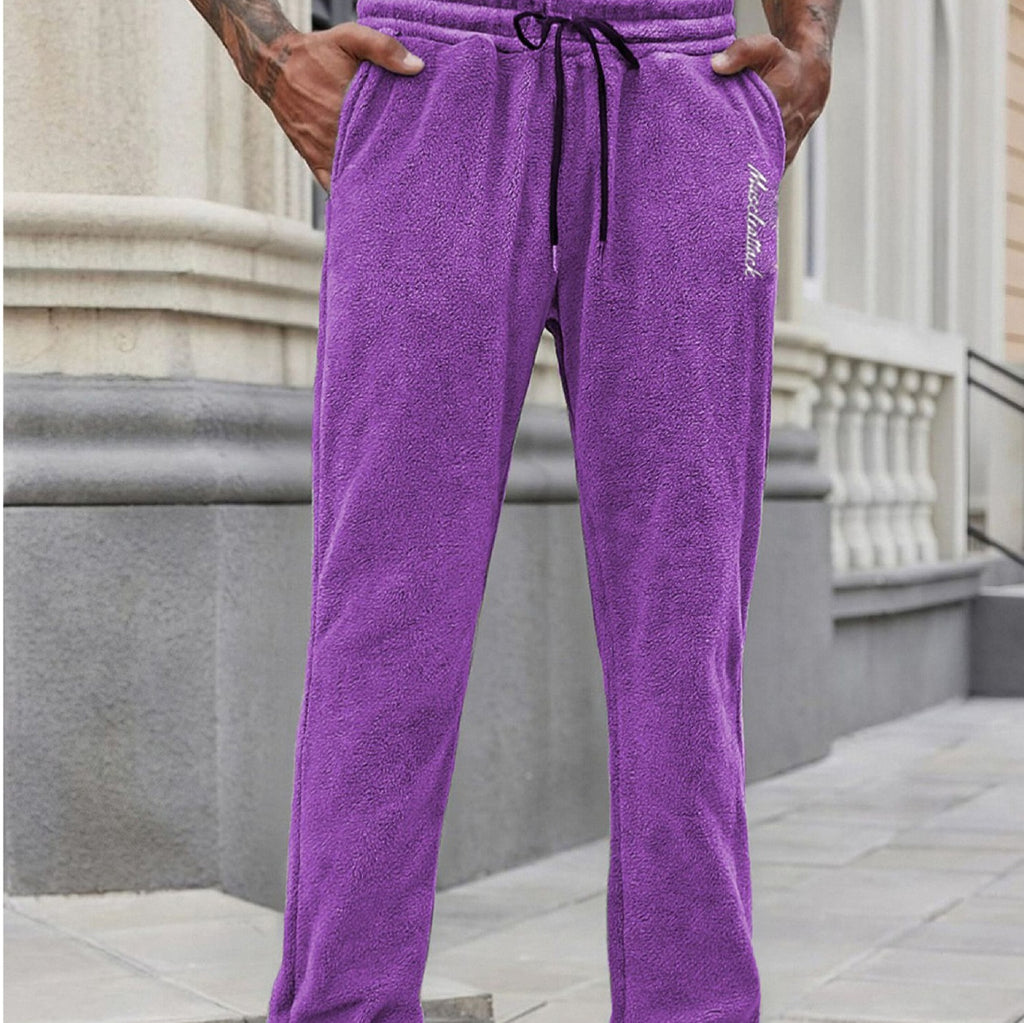 Men's Casual Sports Pants With Pockets And Drawstring