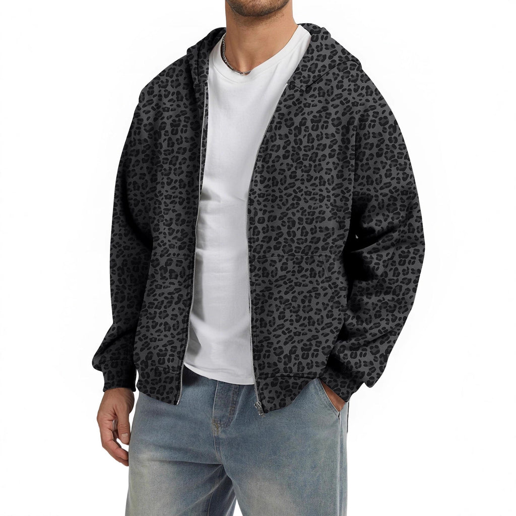 Men's Camouflage Zip-Up Hoodie Coat