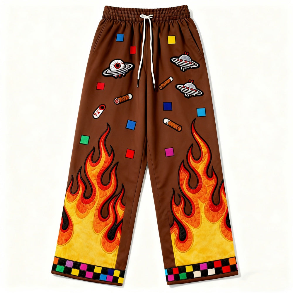 Plus Size Casual Loose Men's Drawstring Pants