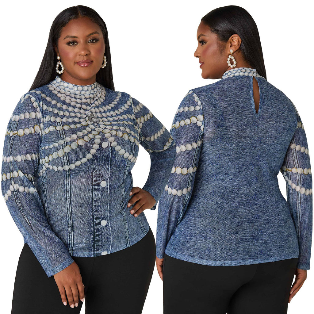 Women's New Autumn Plus-Size Casual Top With Print