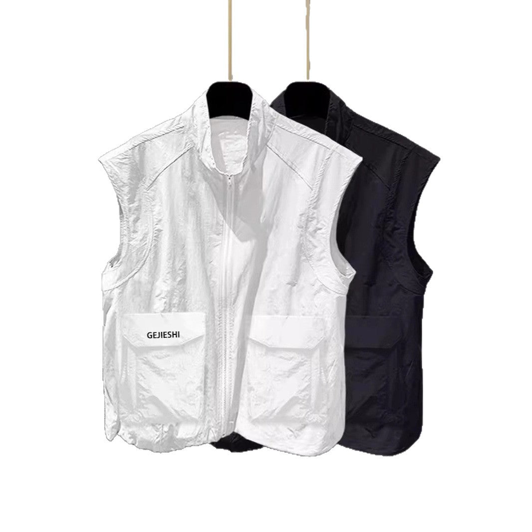 Men's 3D Pocket Outerwear Casual Sleeveless Vest