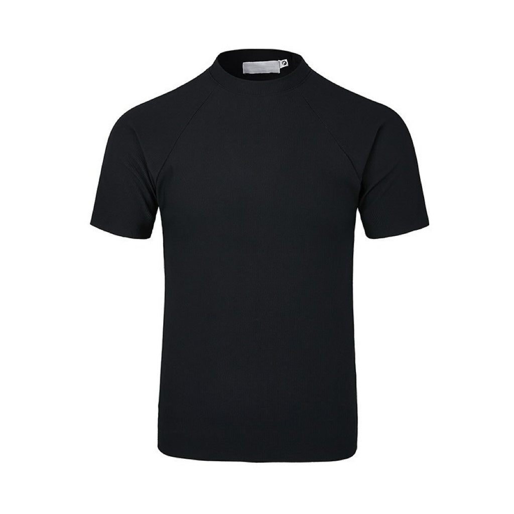 Slim-fit Casual Quick-dry Semi-high Neck Short-sleeve Undershirt