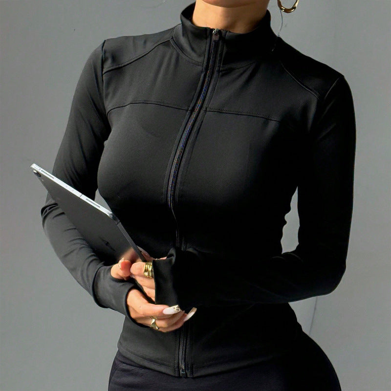Women's Long-sleeve Yoga Tops And Workout Jackets