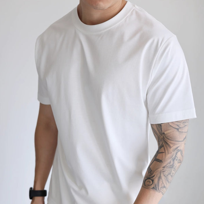 Men's Slim-fit Short Sleeve With Small Collar