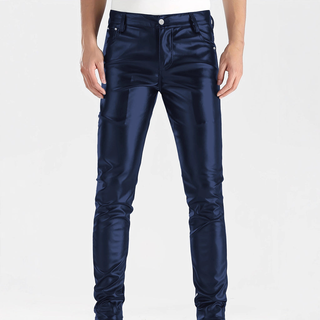 Men's Leather Pants Autumn And Winter New Slim-fit Fashion PU Pants