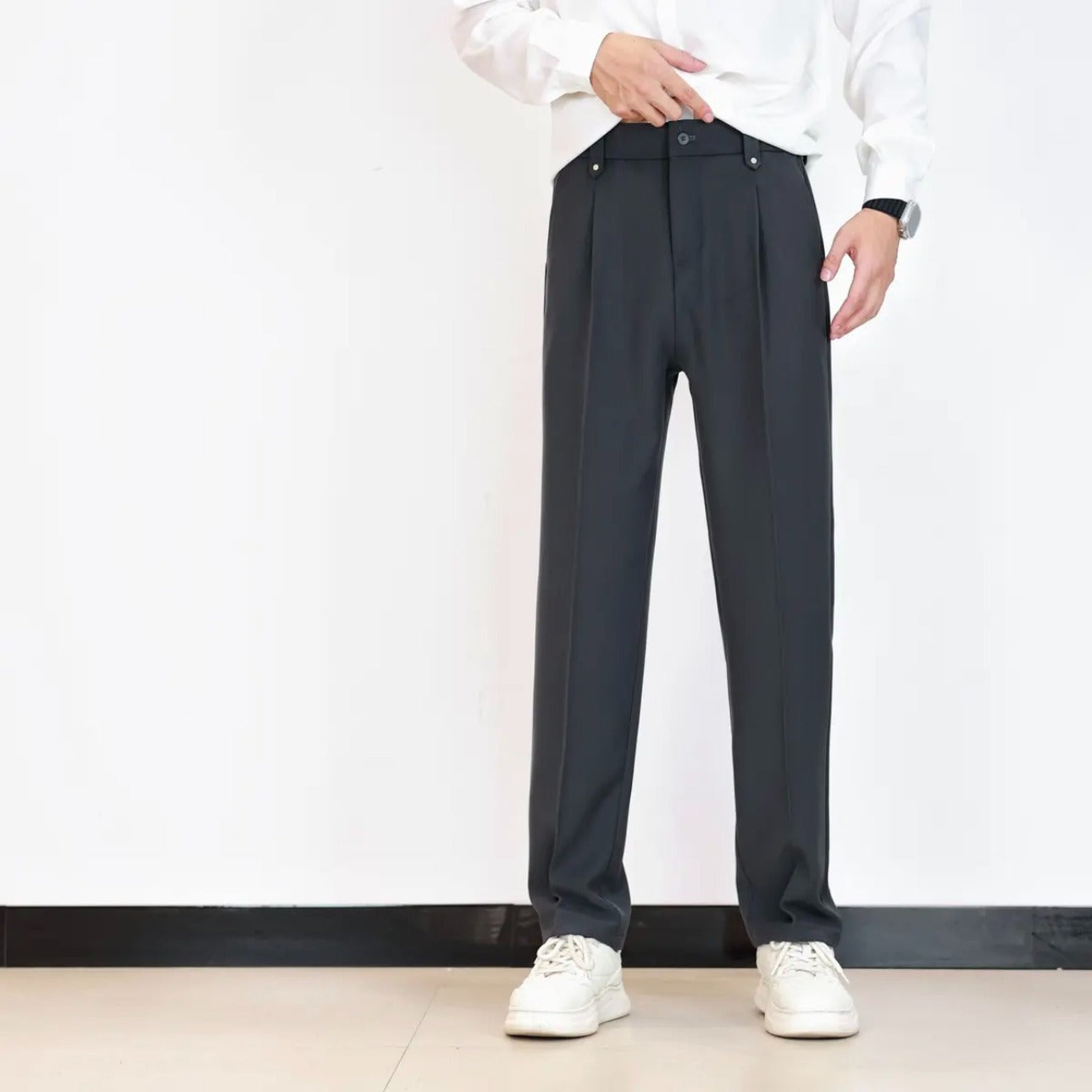 Men's Autumn Drape Loose Straight Wide Leg Trousers