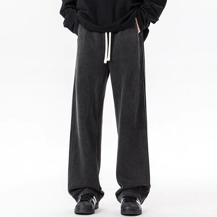 Versatile Men's American-style Retro Sweatpants For Autumn