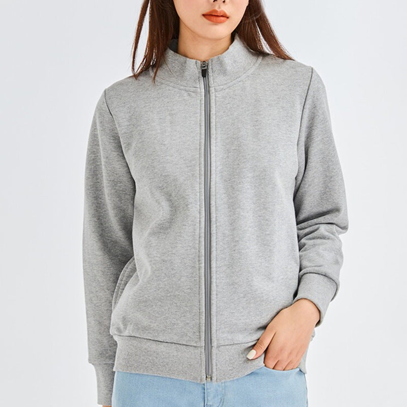 Women's Coat Women's Loosefitting Plussize Solidcolor CoatCasual Top Retro Short Style