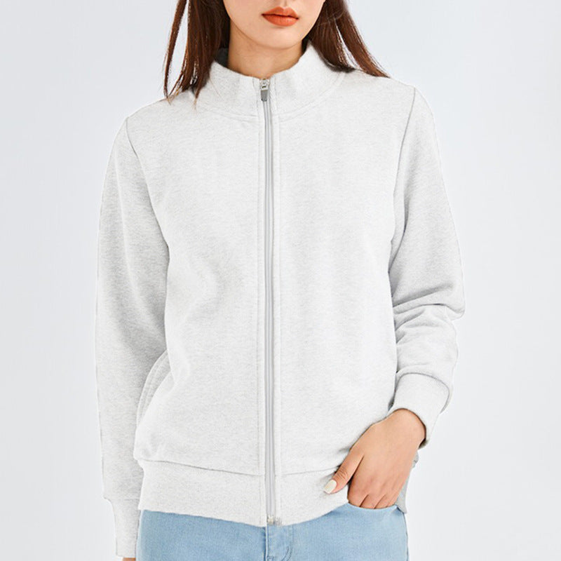 Women's Coat Women's Loosefitting Plussize Solidcolor CoatCasual Top Retro Short Style