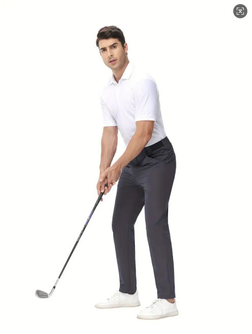 European And American Men's Solid Color Casual Golf Pants