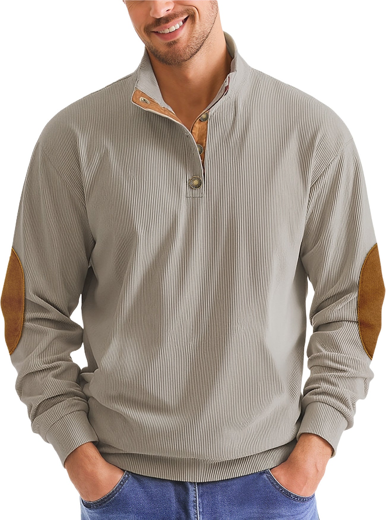Autumn And Winter Outdoor Casual Stand-up Collar Long-sleeved Pullover Men's New Style