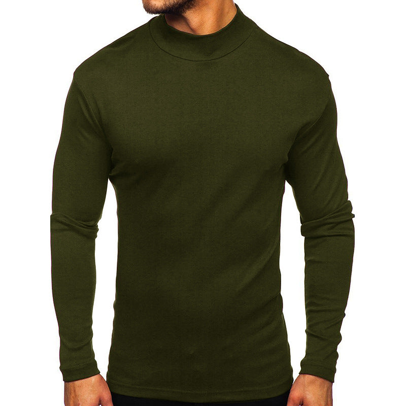 Men's AutumnWinter Thickened Warm High-Neck Long-Sleeve
