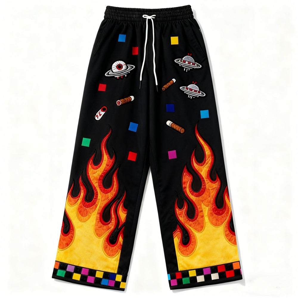 Plus Size Casual Loose Men's Drawstring Pants