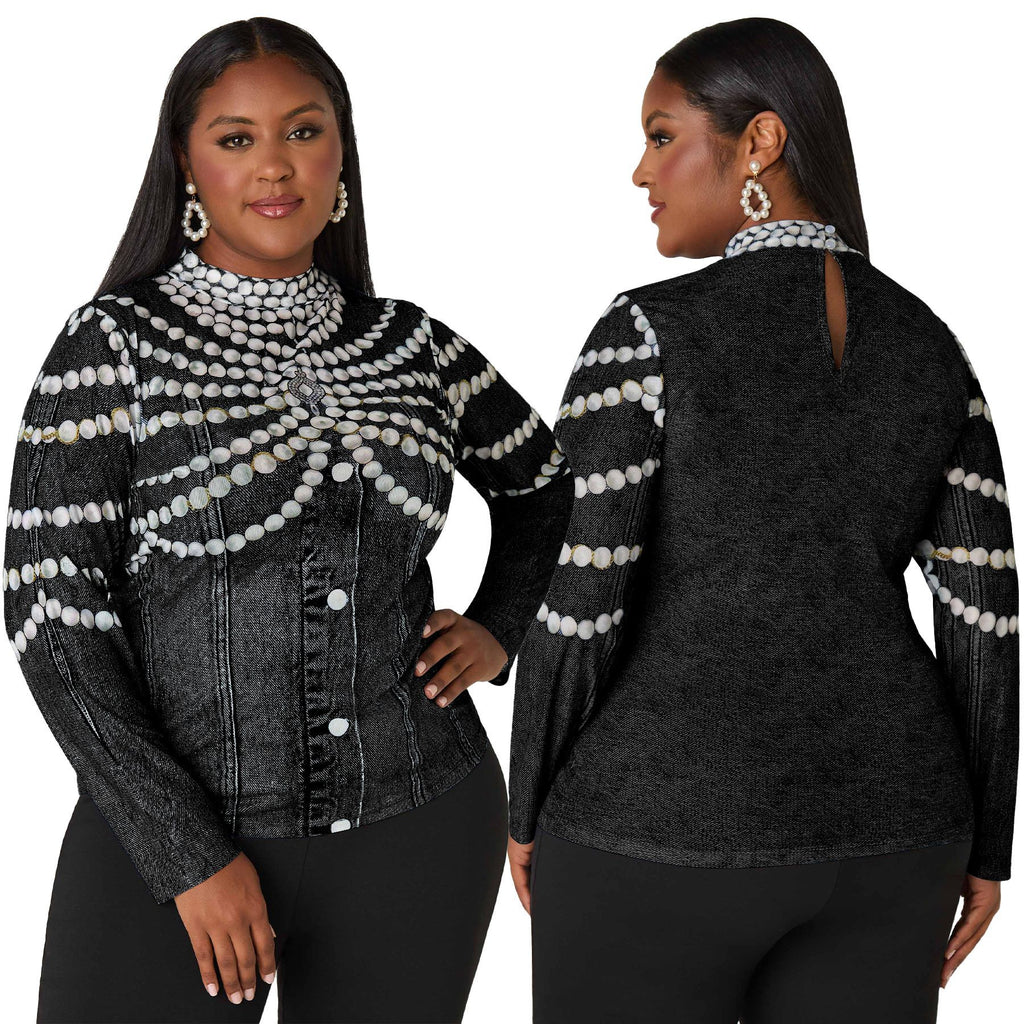 Women's New Autumn Plus-Size Casual Top With Print