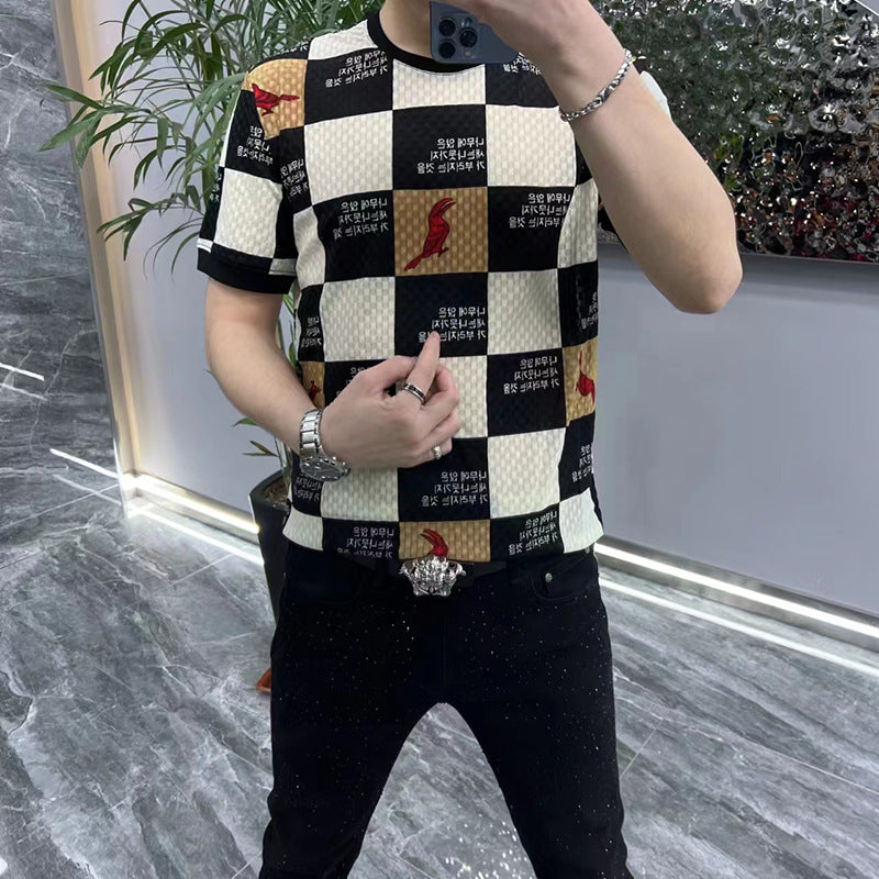 Men's Summer Short-sleeved Undershirt Stylish Casual