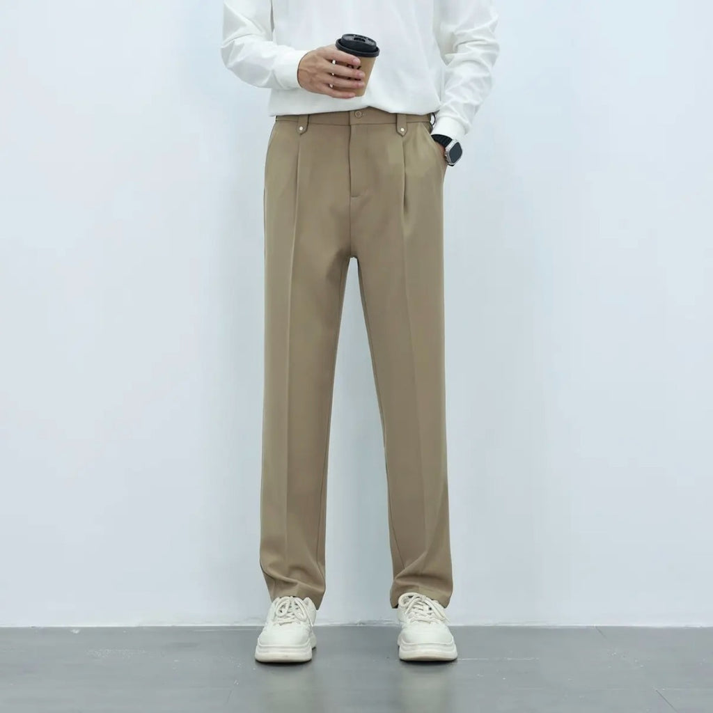 Men's Autumn Drape Loose Straight Wide Leg Trousers