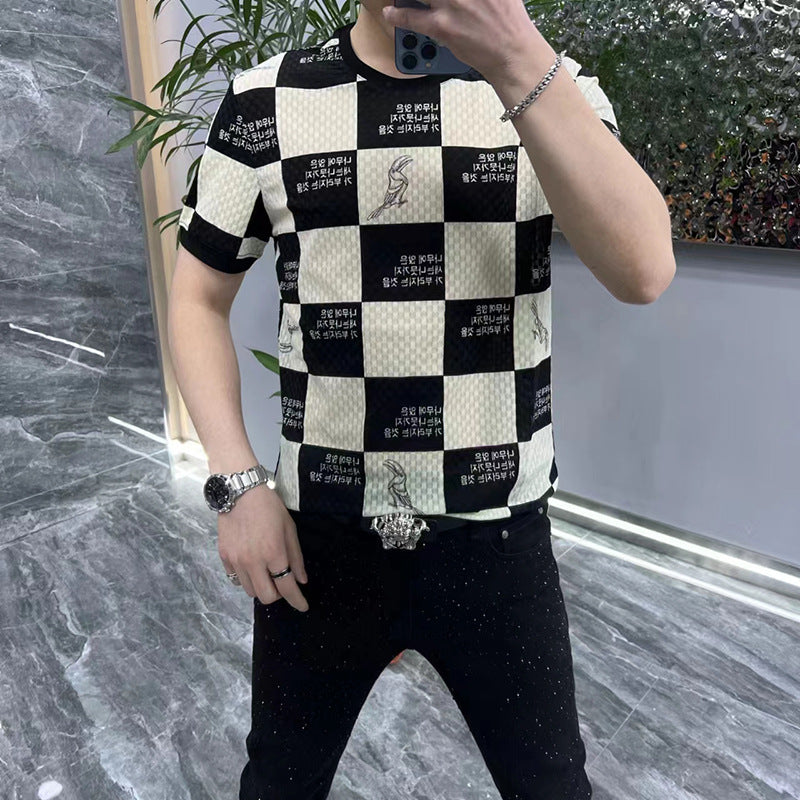 Men's Summer Short-sleeved Undershirt Stylish Casual