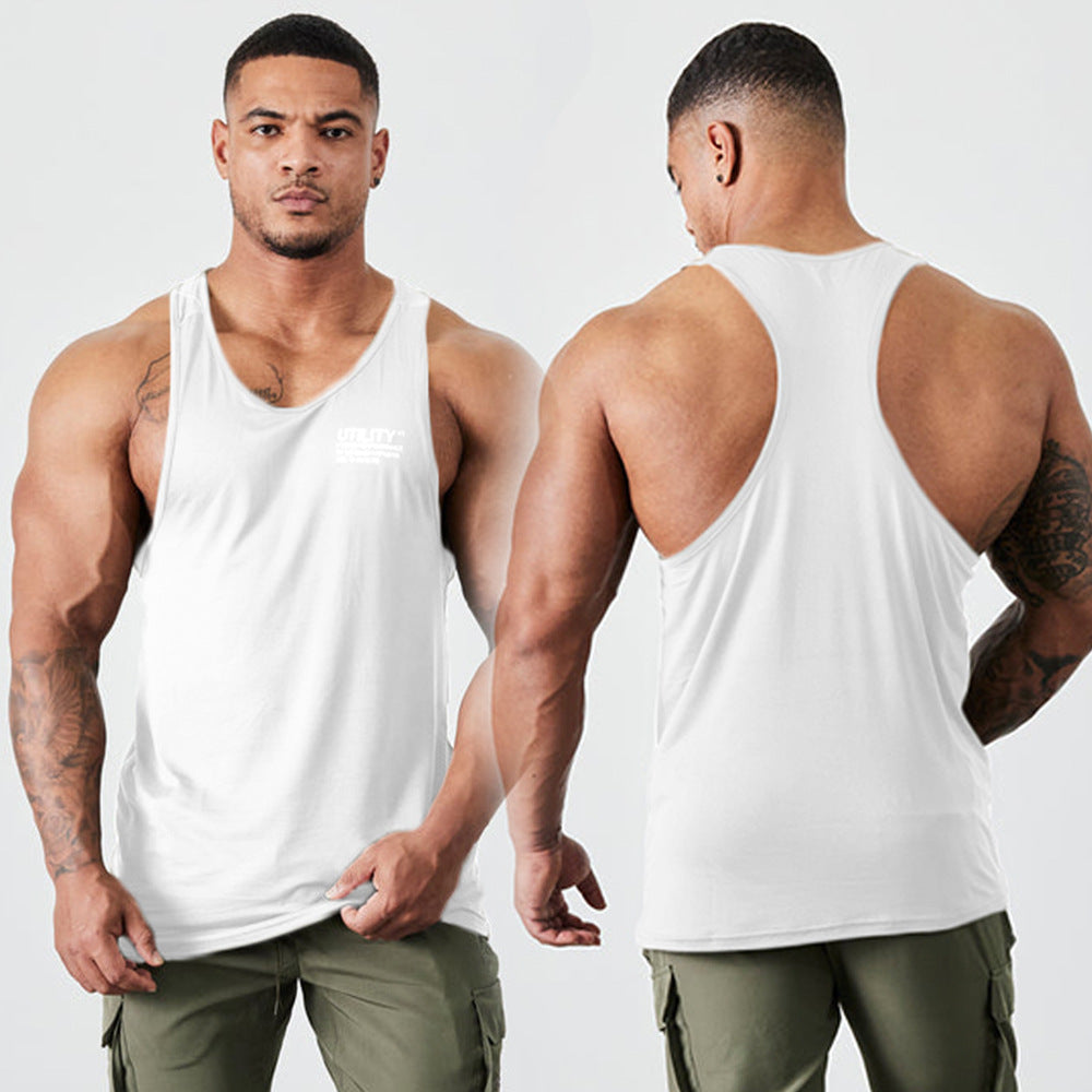 Men's Printed T-shirt Breathable Loose Tank Top