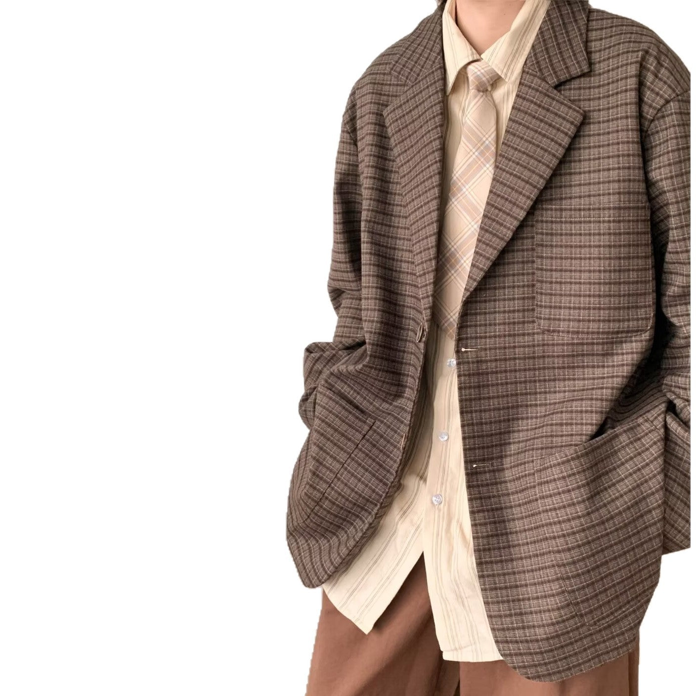 Women's Hong Kong-style Loose-fitting Casual Blazer Jacket