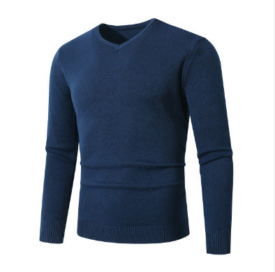 European And American Casual Long-sleeve V-neck Sweater Base Layer
