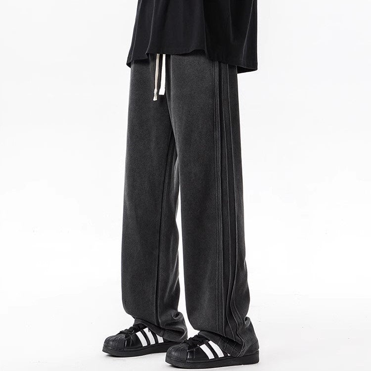 Versatile Men's American-style Retro Sweatpants For Autumn
