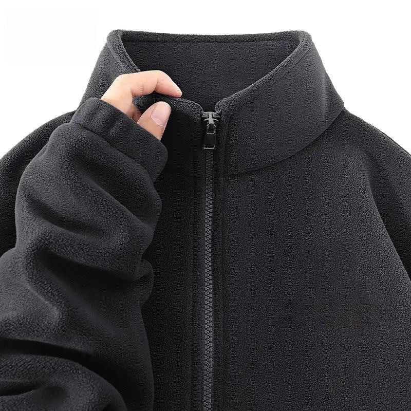 Autumnwinter Casual Thickened Double-sided Fleece Jacket