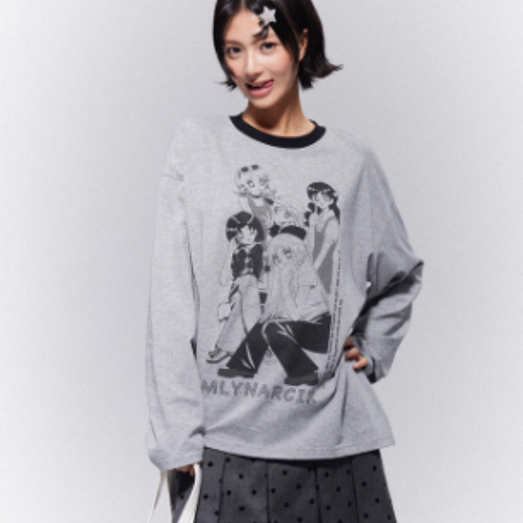 Gray Pleated Polka Dot Midi Skirt For Women, Reversible