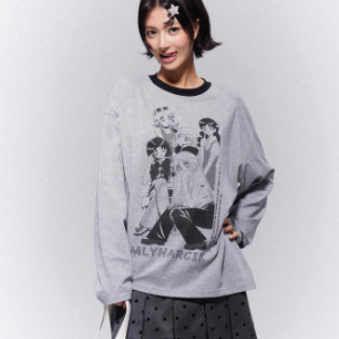 Gray Pleated Polka Dot Midi Skirt For Women, Reversible