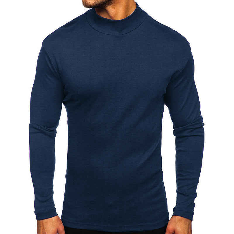 Men's AutumnWinter Thickened Warm High-Neck Long-Sleeve