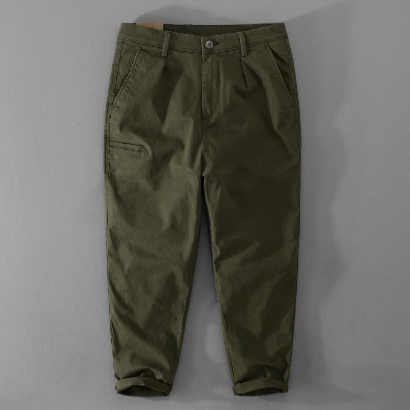 Casual Workwear Straight-leg Loose-fit Plus-size Casual Pants