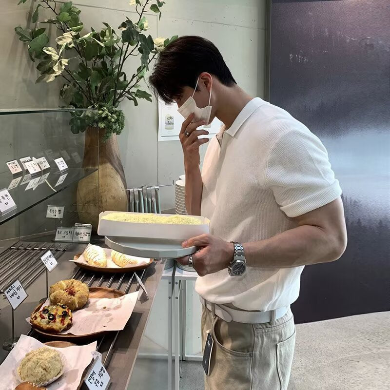 Men's Short-sleeved Breathable Versatile Trendy Top