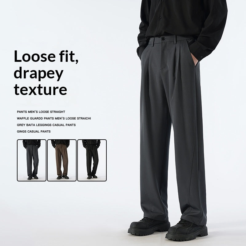 Autumn Casual Versatile Loose Fleece-lined Casual Pants For Men