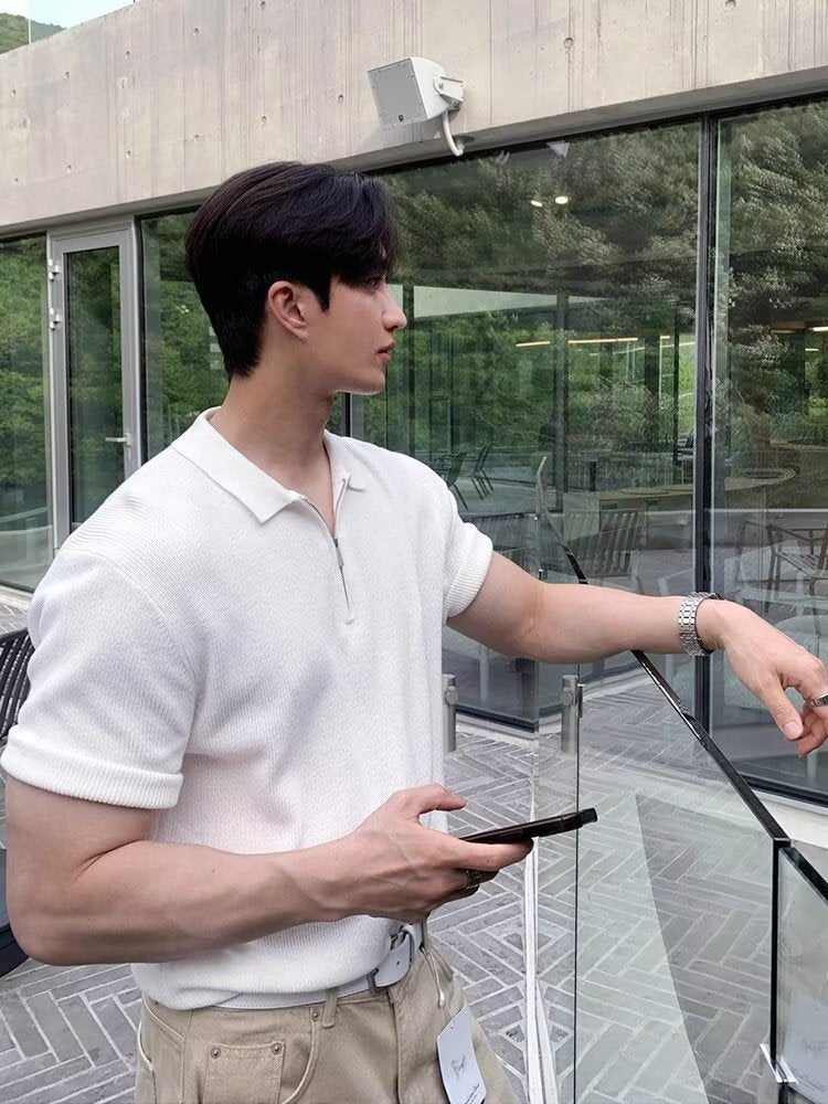 Men's Short-sleeved Breathable Versatile Trendy Top