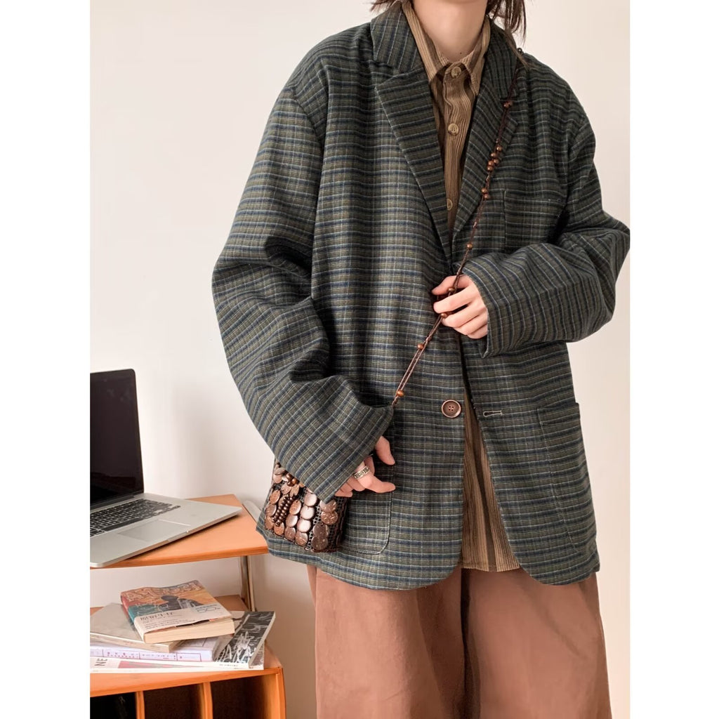 Women's Hong Kong-style Loose-fitting Casual Blazer Jacket