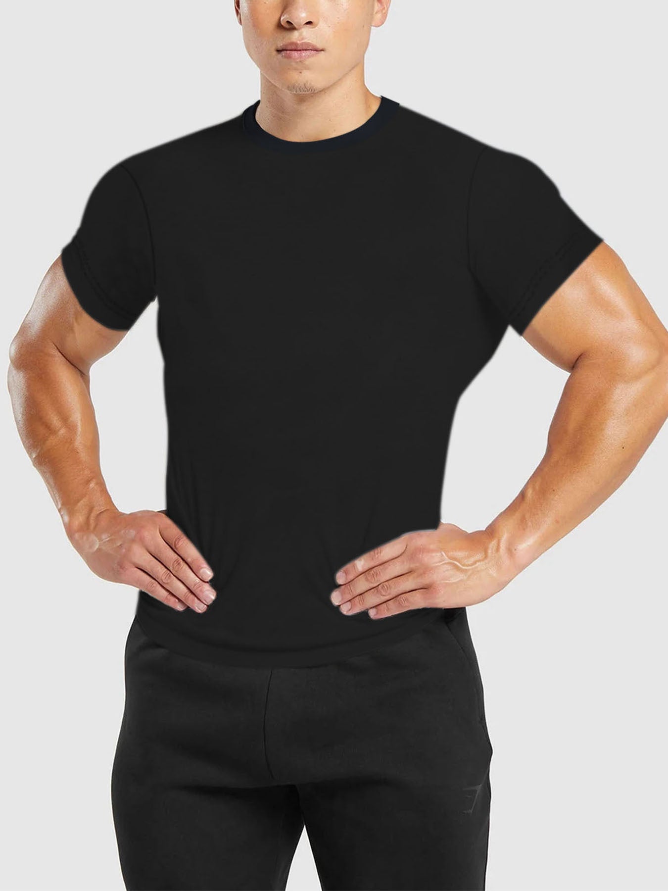Men's Quick-dry Round Neck Short-sleeved T-shirt