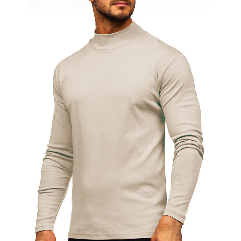 Men's AutumnWinter Thickened Warm High-Neck Long-Sleeve