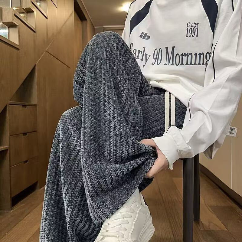 Loose Straight-leg Pants Men's Wide-leg