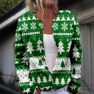 Trade 3D Digital-print Cardigan Sweater