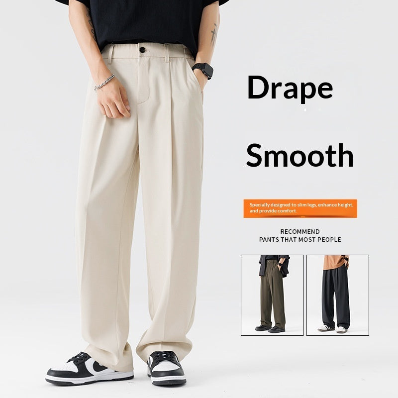 Autumn Casual Versatile Loose Fleece-lined Casual Pants For Men