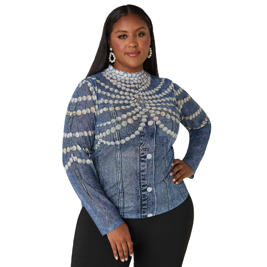 Women's New Autumn Plus-Size Casual Top With Print