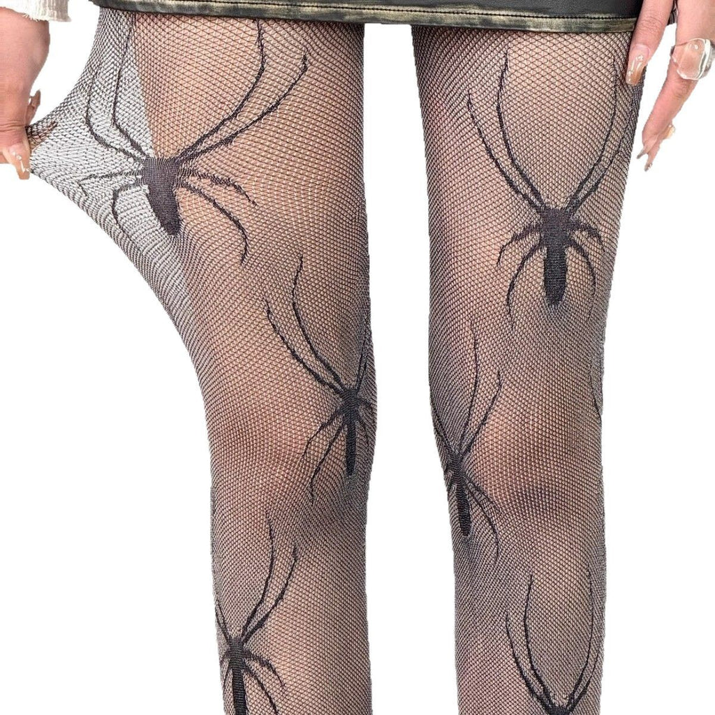 Halloween Spiderweb Socks Stylish Hollowed-Out Tights