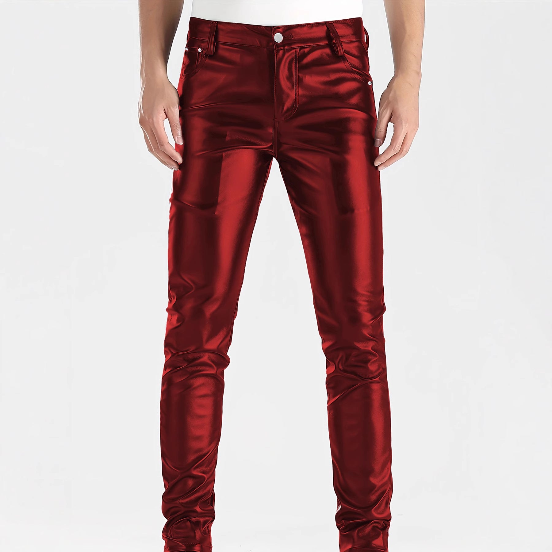 Men's Leather Pants Autumn And Winter New Slim-fit Fashion PU Pants
