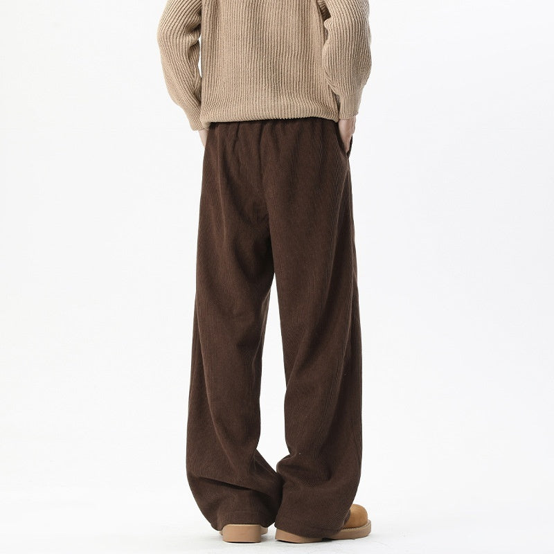 American-style Retro Thermal Corduroy Trousersextra-thick  Perfect For Winter Warmth