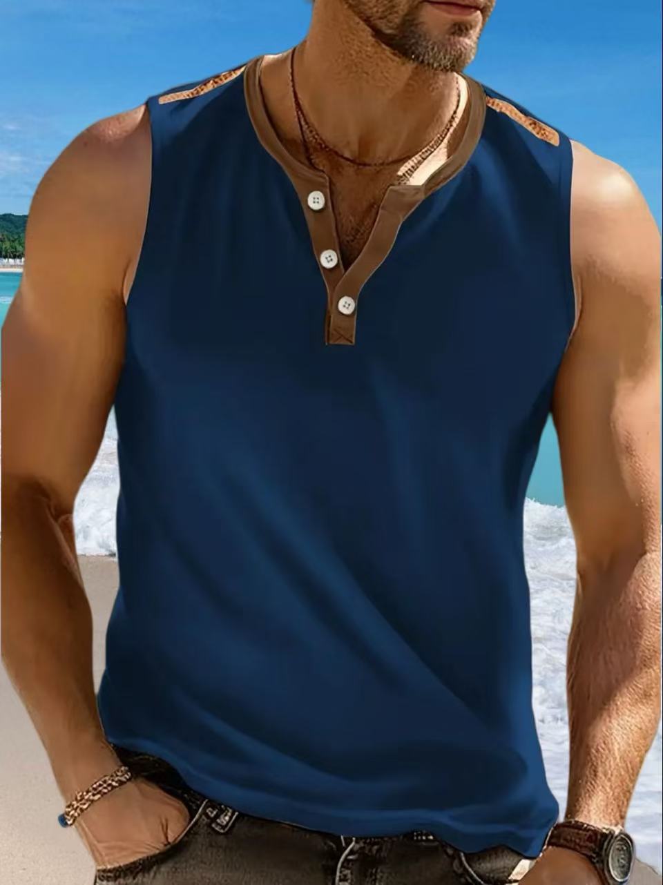 Men's Casual Sports Quick-dry Sleeveless T-shirt