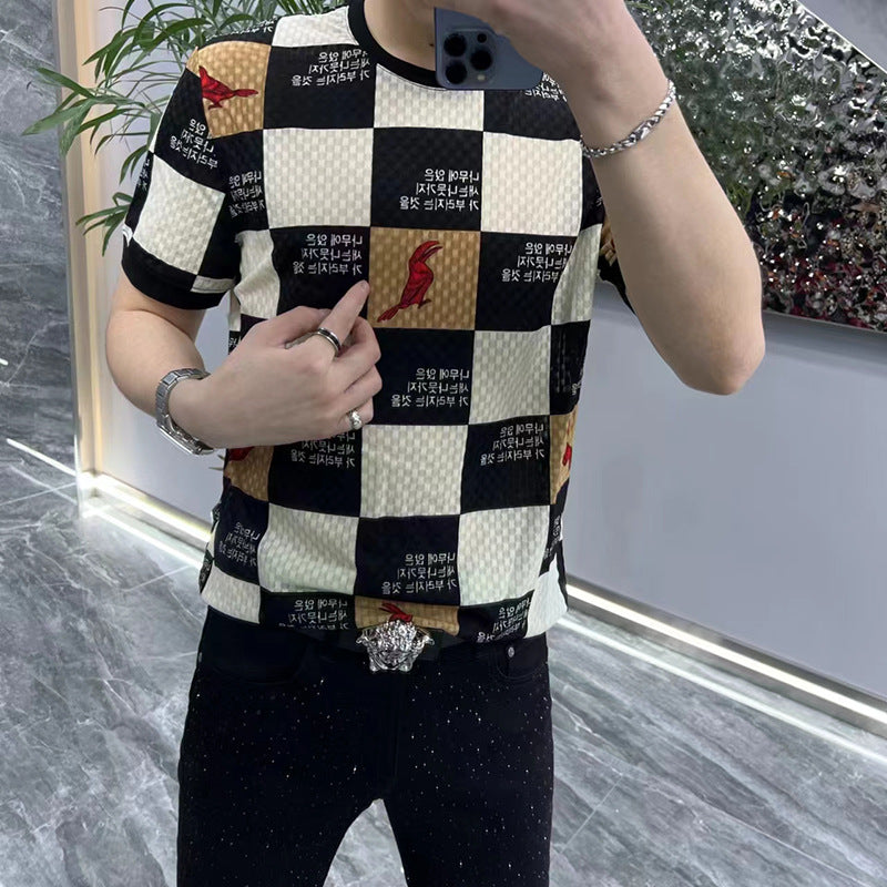 Men's Summer Short-sleeved Undershirt Stylish Casual