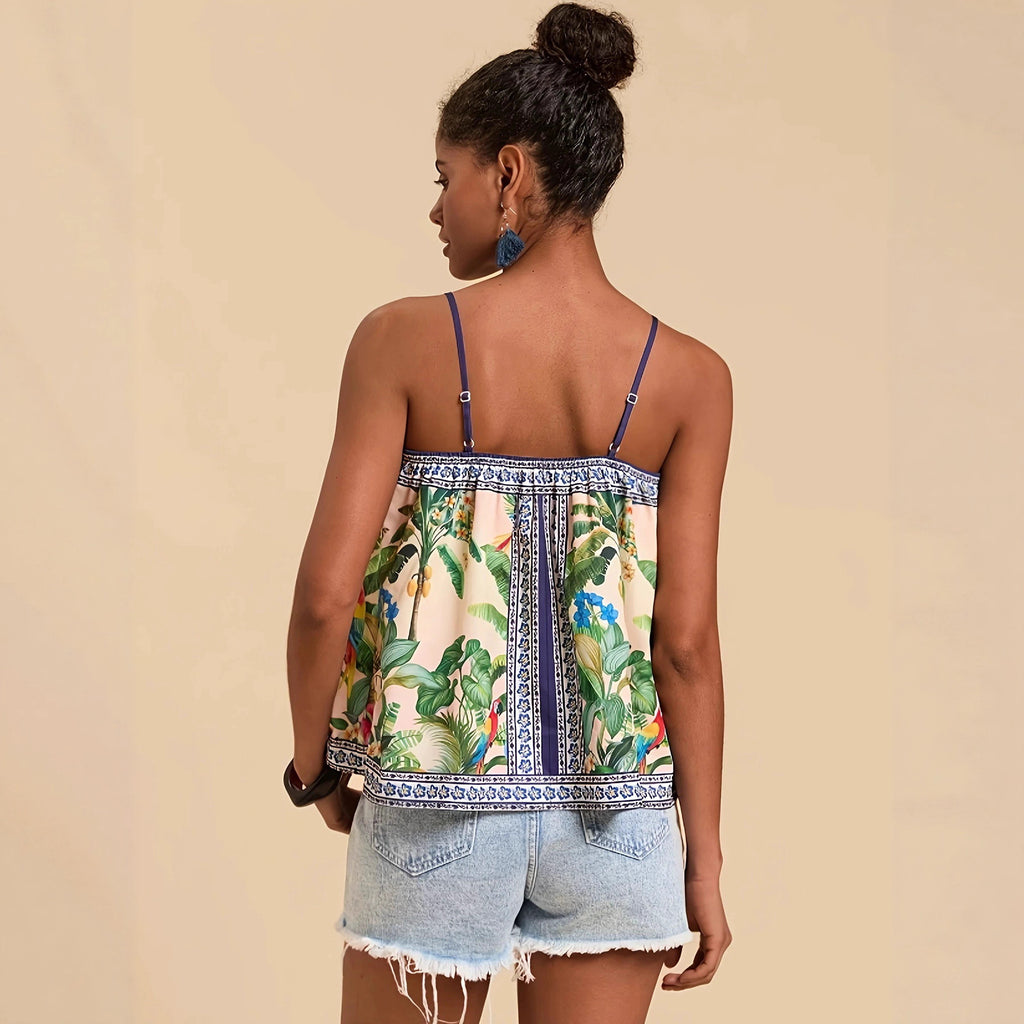 Women's Casual Loose-fit Chic Printed Camisole