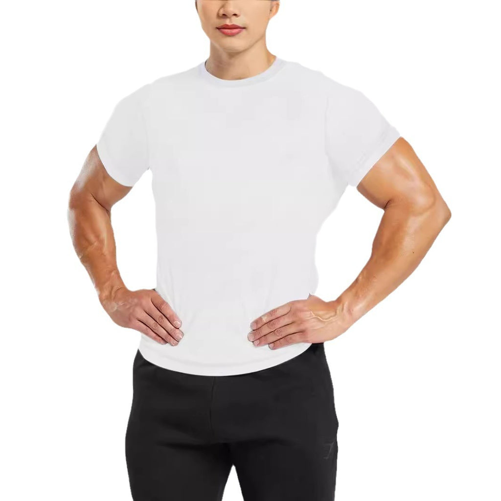Men's Quick-dry Round Neck Short-sleeved T-shirt
