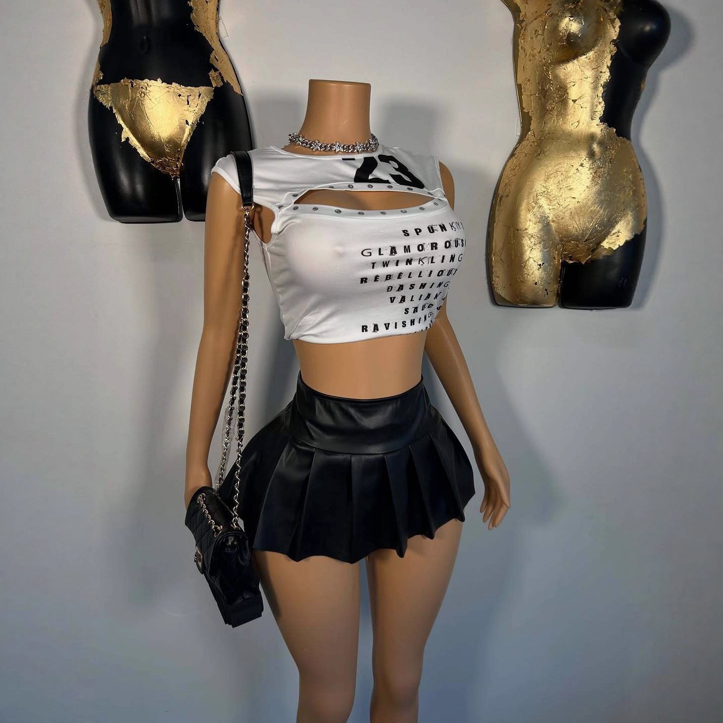 Women's Sexy And Sassy Printed Crew-Neck Top