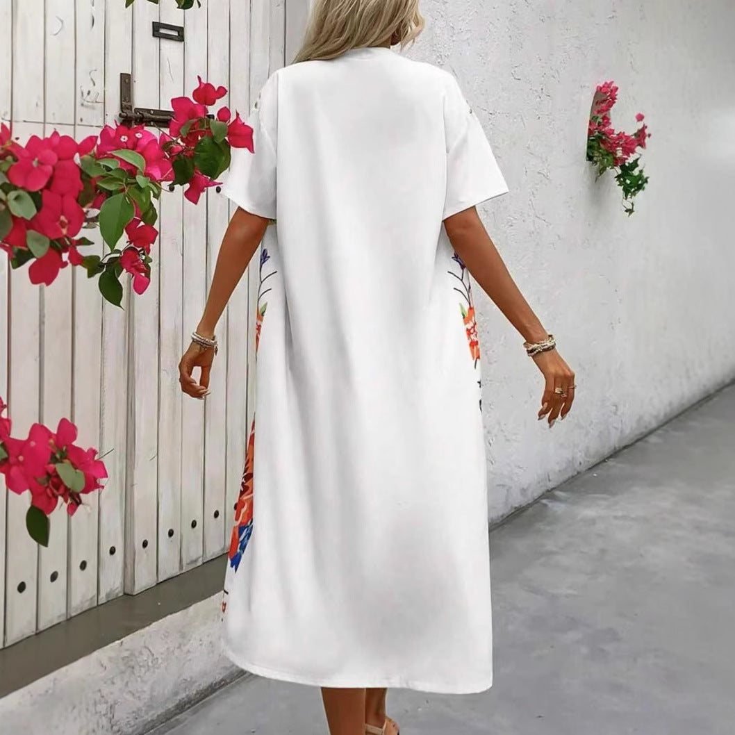 Women's Retro Ethnic-Style Elegant Casual Long Cardigan With Print